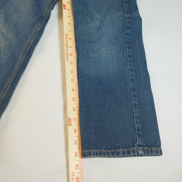 Arizona Jean Co Boys Size 8 Reg Relaxed Straight Blue Jeans - Picture 8 of 16